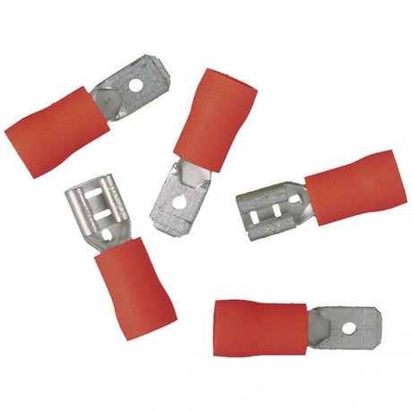 Terminali isolati maschio e femmina rossi - 10 pezzi