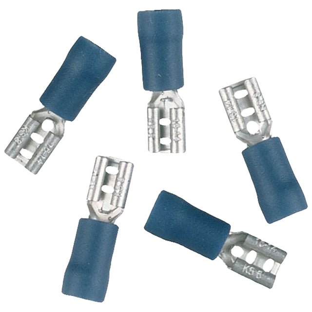 Terminali piatti blu isolati 1,5 / 2,5mm - 5 pezzi