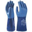 Showa CS720 Guanti in Nitrile Blu,Resistente ai Prodotti Chimici