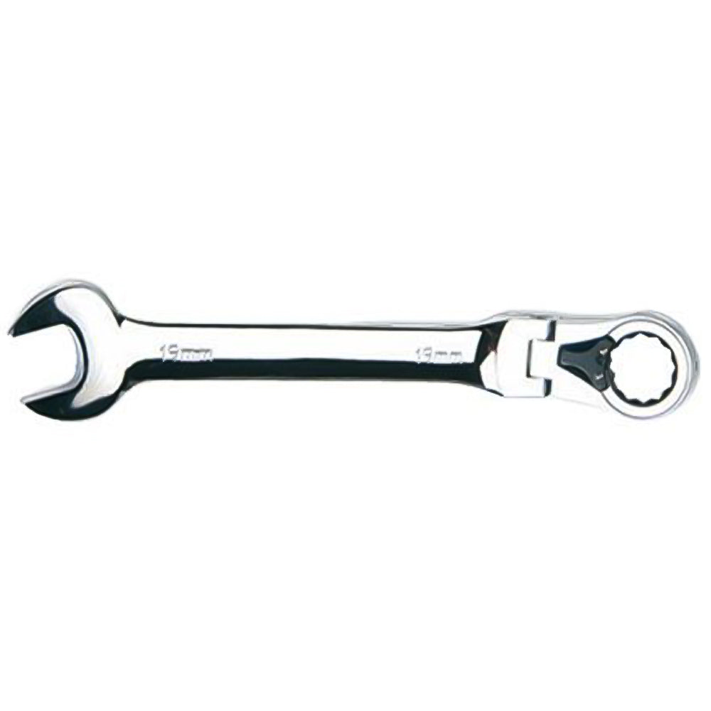 Chiave Combinata Reversibile con Snodo a Cricchetto in Acciaio