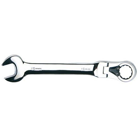 Chiave Combinata Reversibile con Snodo a Cricchetto in Acciaio