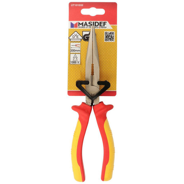 Pinza Isolata VDE 1000V con Becchi Semitondi Dritti – 200mm