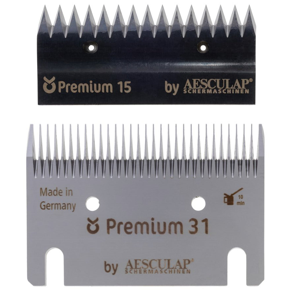 Professionelles Premium Schermesser Set für Rind und Pferd