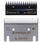 Professionelles Premium Schermesser Set für Rind und Pferd