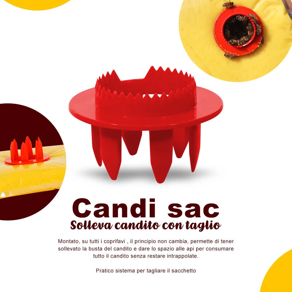 Candi sac, lifts candied fruit with cut