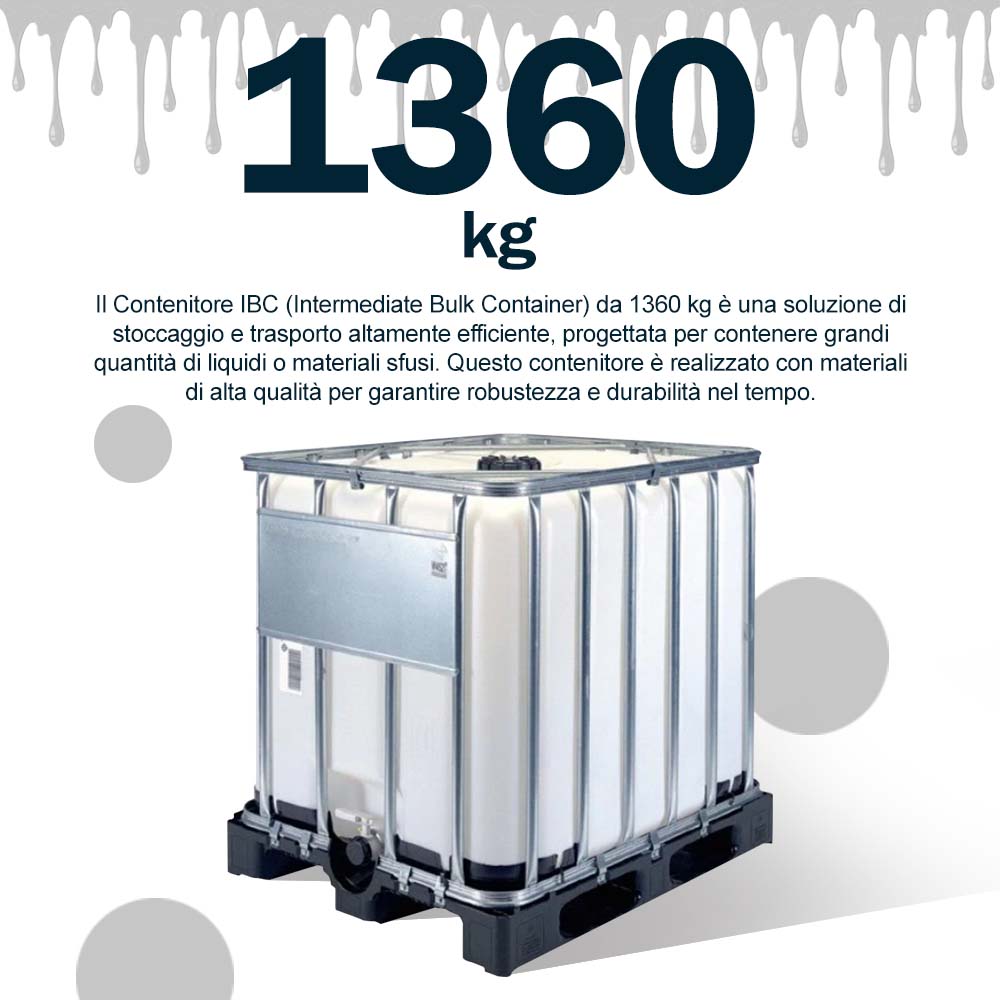 Container (IBC) 1360 kg per sciroppo d'api