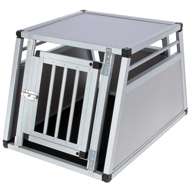 Trasportino per cani in alluminio a due porte barry