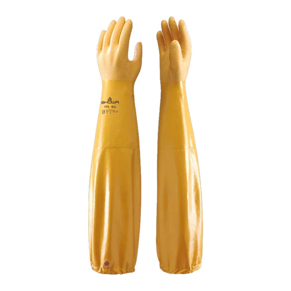 Showa 772 Chemical Resistant Gloves Safe Protection for Industrial Work