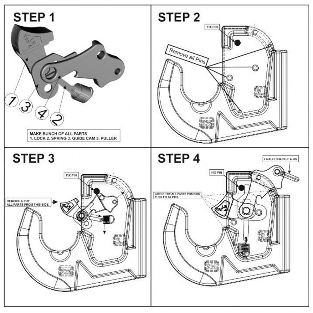 Gancio Rapido Inferiore Categoria 2 Light per Attacco Trattore