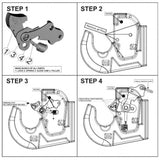 Gancio Rapido Inferiore Categoria 2 Light per Attacco Trattore