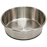 Ciotola in acciaio inox con fondo in gomma antiscivolo per cani e gatti