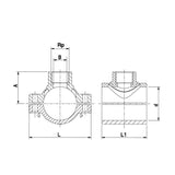 Plasson clamp d. 50 - 3/4" - Plasson Bracket Socket