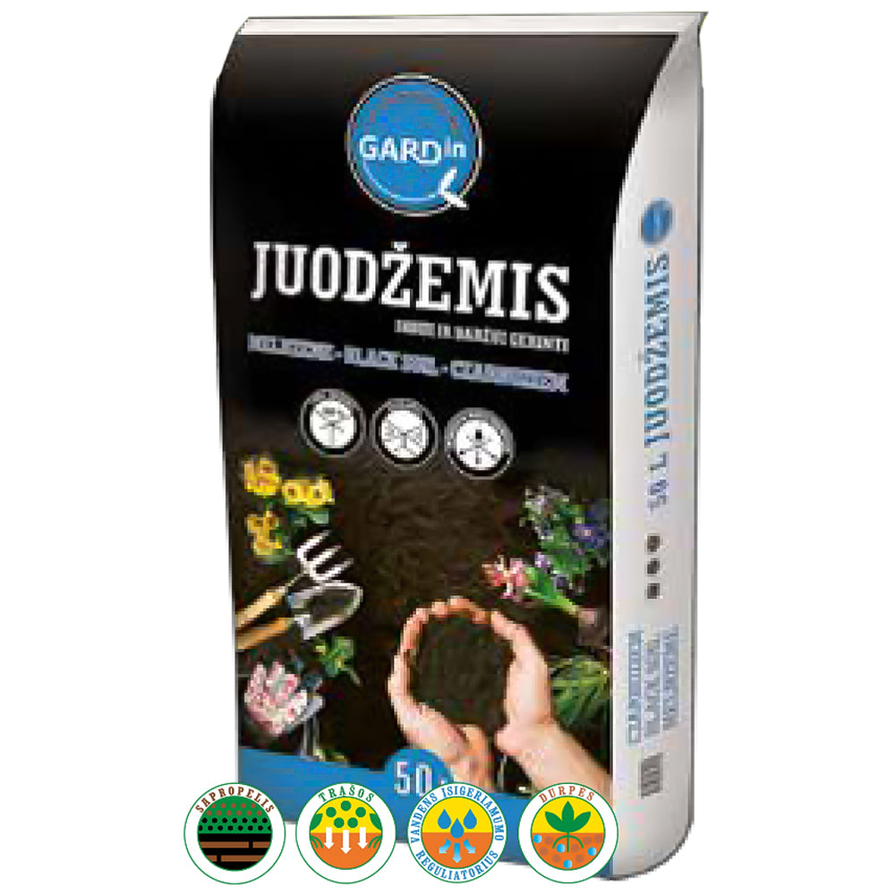 Durpeta terriccio giardino terra nera 50lt