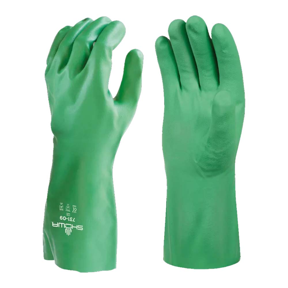 Showa 731 Nitri Solve Gloves Resistance and Protection for Chemical Handling