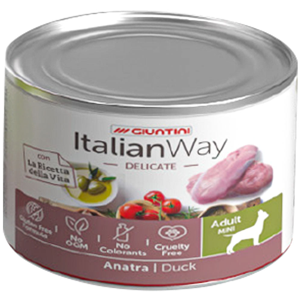 Italian Way Sensitive Anatra - Cibo per Cani Adulti 150g e 400g