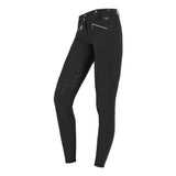 Pantaloni Da Equitazione Gala Con Inserto In Silicone, Nero.