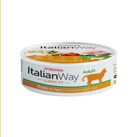 ItalianWay Cibo Umido per Gatti Classic Fit 80g - Pollo & Riso