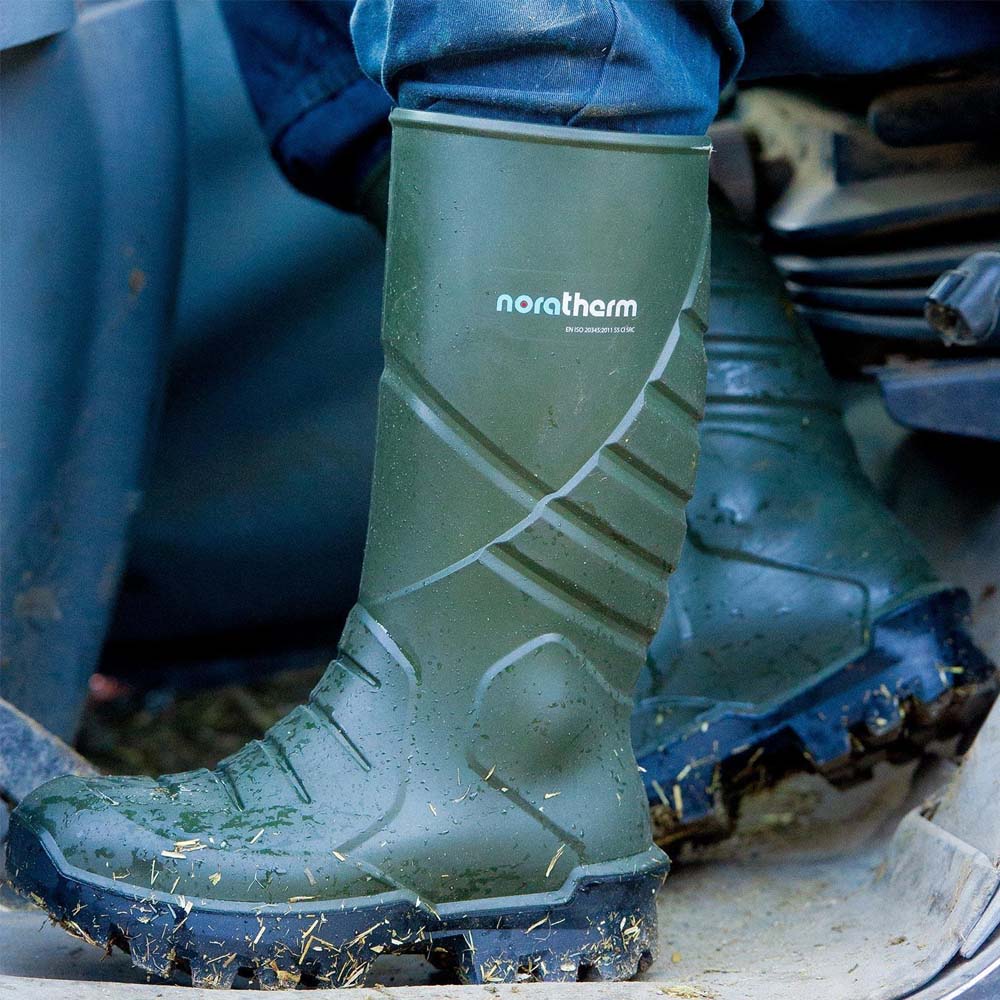 Sicherheitsstiefel NORATHERM S5 Green: Komfort und Wärmeisolierung für die Landwirtschaft