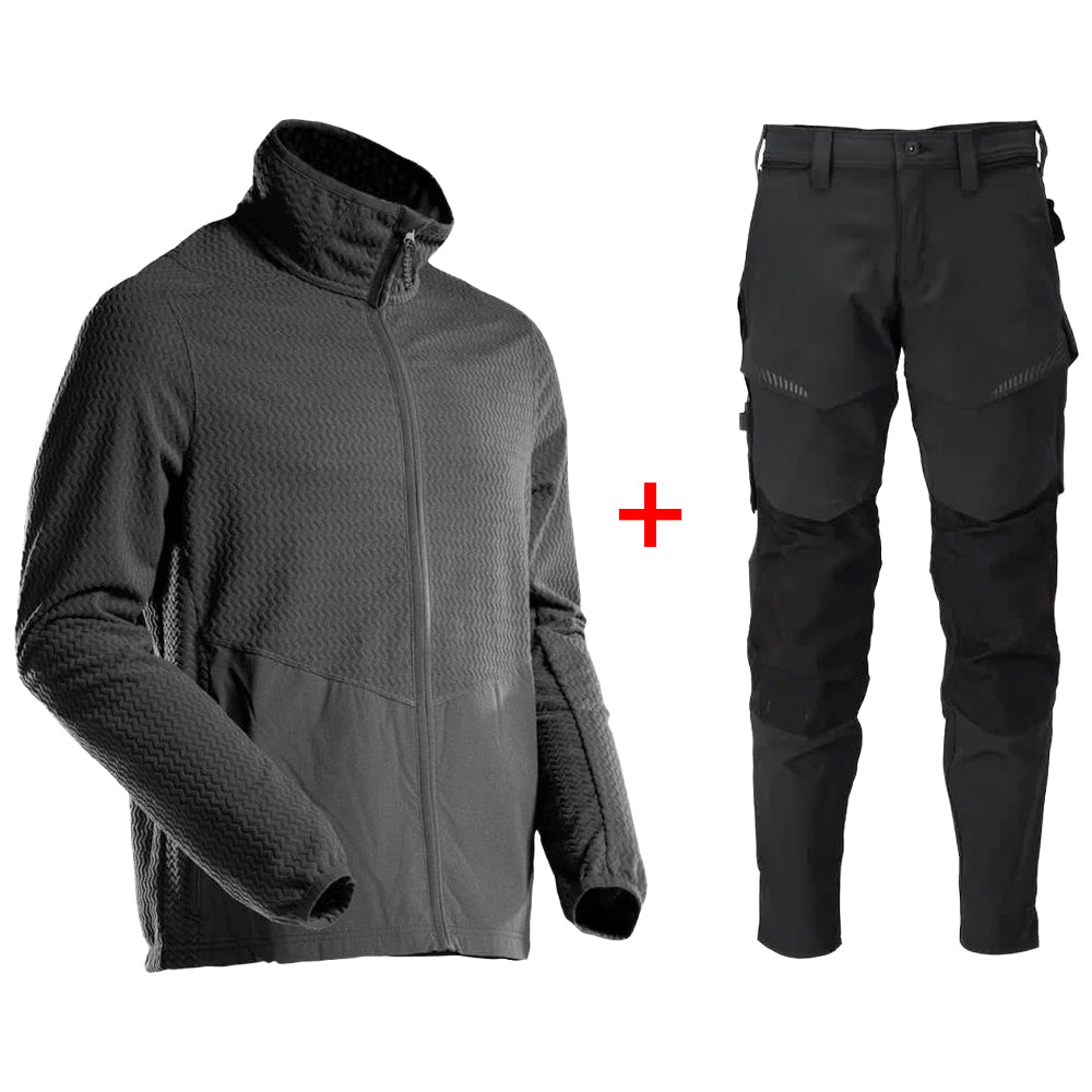 Mascot Felpa in Pile con Zip + Pantaloni Mascot Customized Stretch