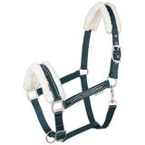 Cavezza Elegante Cavallo con Pelliccia Sintetica Strass