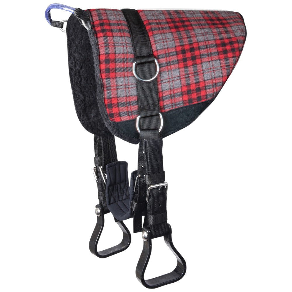 Bareback Riding Pad, grey-red