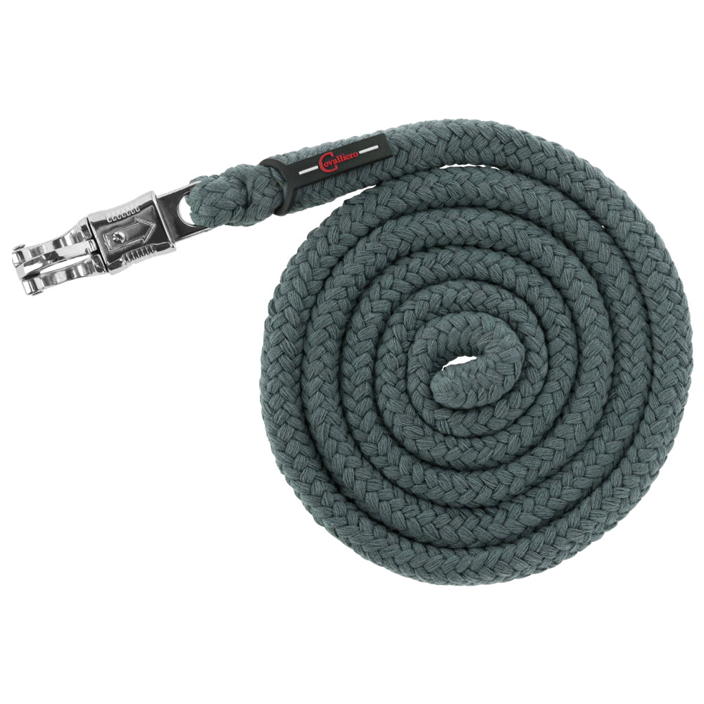 Longhina Doria con Moschettone e Gancio Antipanico – 2m Verde Giada – Extra Spessa – Coordinata con la Cavezza Doria – 1/25