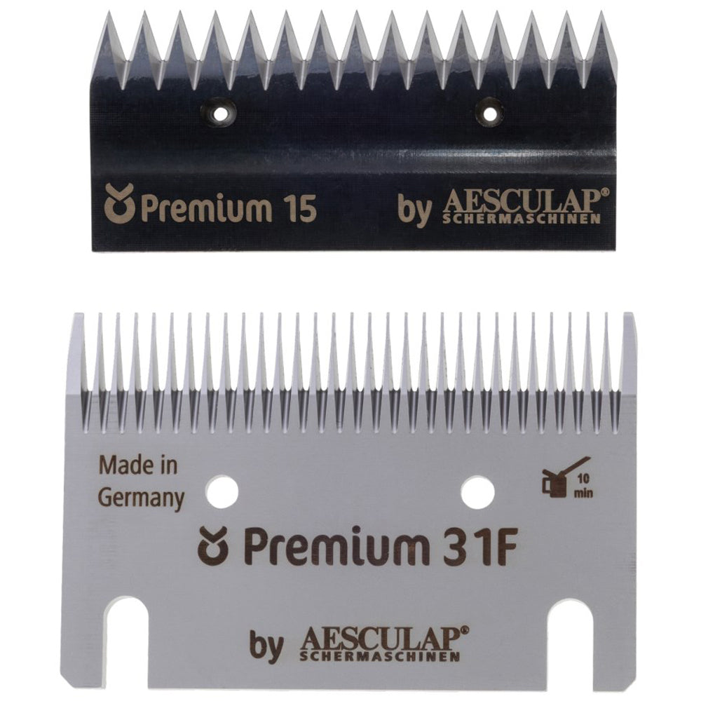 Professionelles Premium Schermesser Set für Rind und Pferd