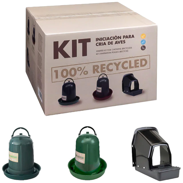 Kit di Avviamento per Pollame Riciclato – Set Eco-Friendly per Iniziare con le Galline