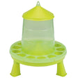 Mangiatore per Polli in Plastica con Gambe Verde Limone