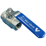 Valvola a sfera in acciaio inox 1" / 1" 1/2 - Accessorio per mungitura