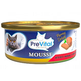 Prevital Mousse 85g per gatti adulti al salmone – pelle e pelo sani, senza cereali