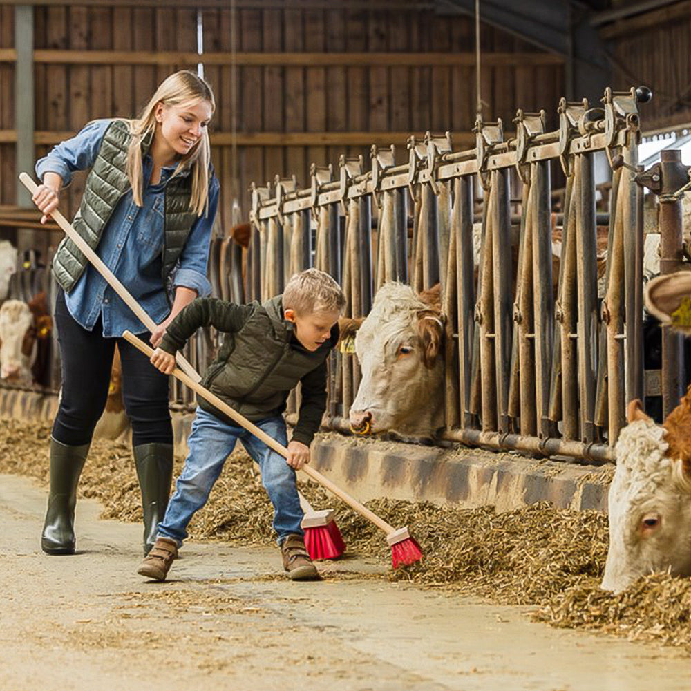 Mini scopa da strada con manico lungo 110 cm