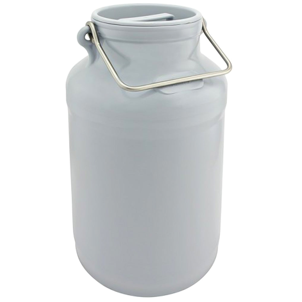 Bidone per latte in plastica Gewa con coperchio a pressione e manico in acciaio inox - 5, 10, 20 lt
