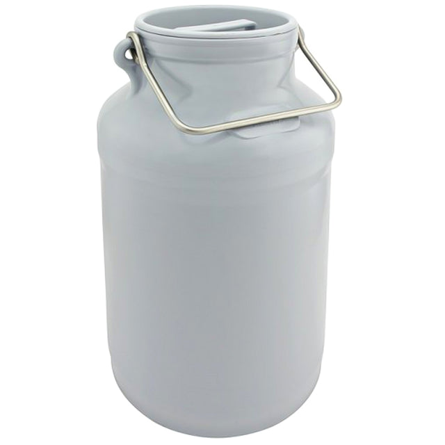 Bidone per latte in plastica Gewa con coperchio a pressione e manico in acciaio inox - 5, 10, 20 lt