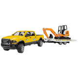 Bruder RAM Servizio Noleggio con Miniescavatore Veicolo Giocattolo