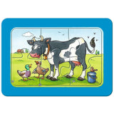 Ravensburger Puzzle 3x6 Veicoli da Cantiere & Animali da Fattoria