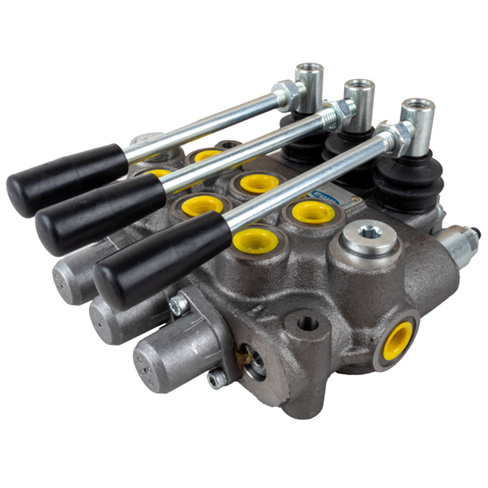 Distributore idraulico modello Basic a 3 leve doppio effetto 40litri