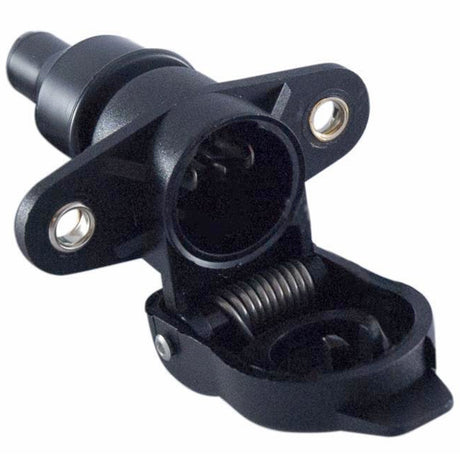 Presa 2 Poli 12V in Plastica con Coperchio e Fori di Fissaggio