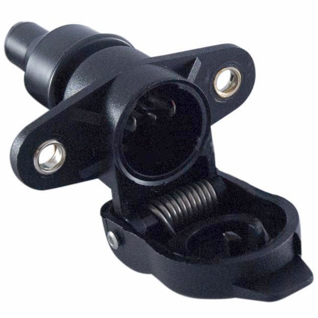 Presa 2 Poli 12V in Plastica con Coperchio e Fori di Fissaggio