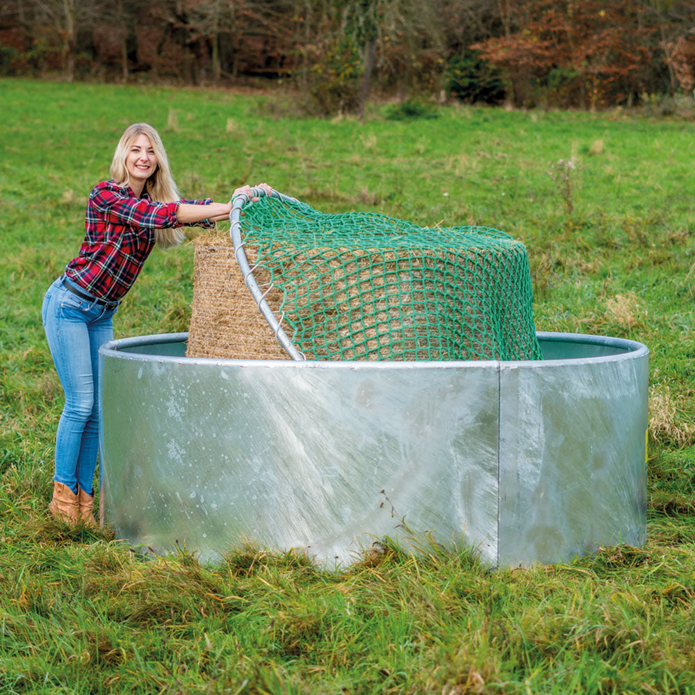 Anello per rete risparmio mangime Ø 1,95m per mangiatoie rotonde