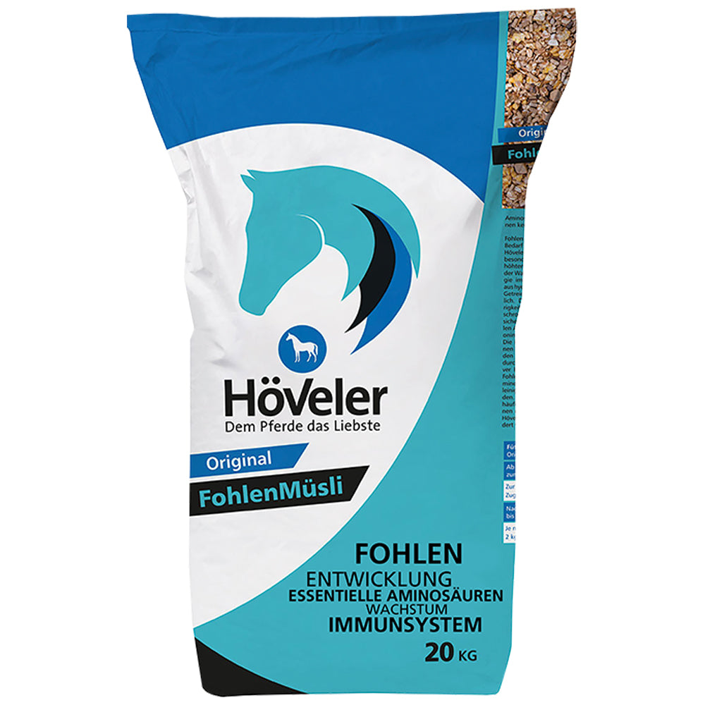Höveler FohlenMüsli per puledri con aminoacidi e minerali 20kg