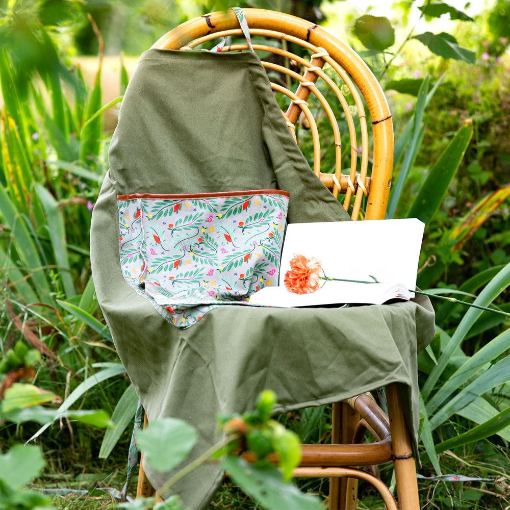 Grembiule blackfox melody per raccolta cotone verde oliva da giardino