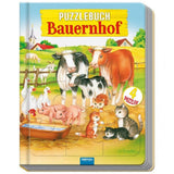 Agritura libro puzzle in cartone fattoria – 4 puzzle con storie in rima