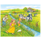 Agritura goki puzzle in legno cubi – 4 stagioni fattoria