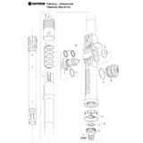 Manico cleansystem M gardena con collegamento acqua per la pulizia di ampie superfici