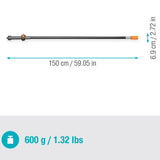 Manico cleansystem M gardena con collegamento acqua per la pulizia di ampie superfici