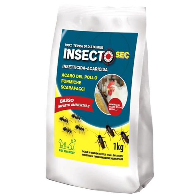 Kollant Insectosec 1kg – Insetticida con Terra di Diatomee Naturale