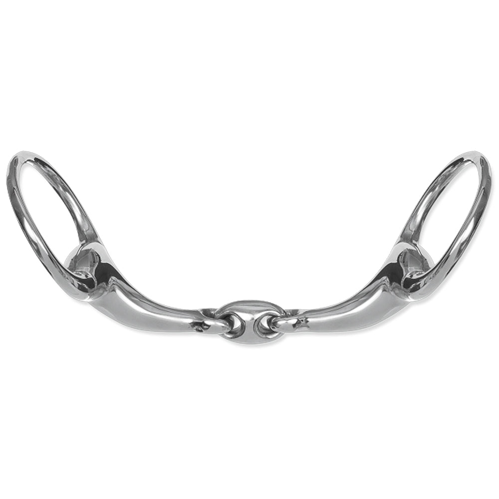 Filetto a uovo con doppio snodo per cavallo - 18mm