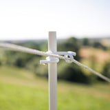 Palo in plastica realizzato in metallo zincato - Bianco - 108cm