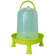 Abbeveratoio eco da 10L per pollame con gambe e tappo verde pistacchio